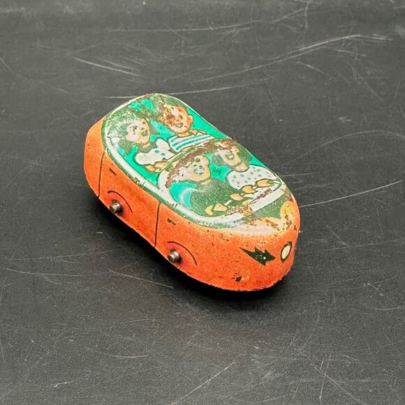 J Chein Other - Vintage J Chein Metal Roller Coaster Car Toy 1950s Tin Litho Mini Mid Century